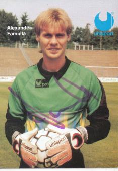 Alexander Famulla  Uhlsport  Fußball Autogrammkarte original signiert 