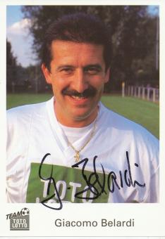 Giacomo Belardi  Toto Lotto  Fußball Autogrammkarte original signiert 