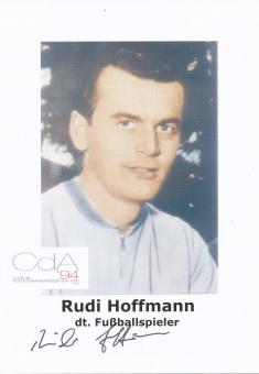 Rudi Hoffmann † 2008  Fußball Autogrammkarte original signiert 