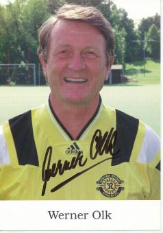 Werner Olk   Fußball Autogrammkarte original signiert 