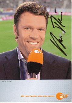 Urs Meier  Schweiz  Schiedsrichter  Fußball Autogrammkarte original signiert 