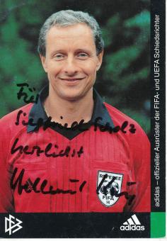 Helmut Krug  DFB Schiedsrichter  Fußball Autogrammkarte original signiert 