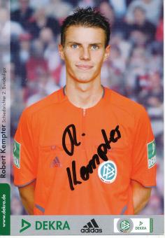 Robert Kempter  DFB Schiedsrichter  Fußball Autogrammkarte original signiert 