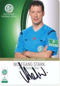 Wolfgang Stark  DFB Schiedsrichter  Fußball Autogrammkarte original signiert 