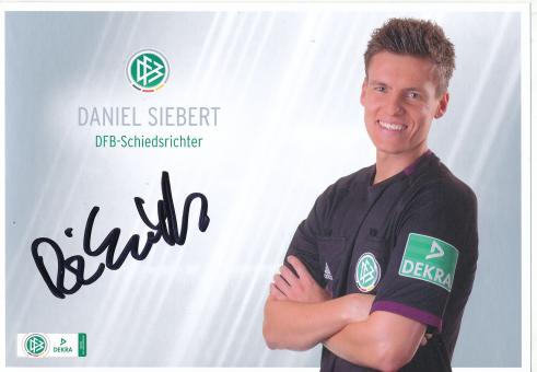 Daniel Siebert  DFB Schiedsrichter  Fußball Autogrammkarte original signiert 