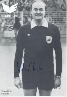 Volker Roth  DFB Schiedsrichter  Fußball Autogrammkarte original signiert 