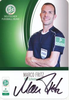 Marco Fritz  DFB Schiedsrichter  Fußball Autogrammkarte original signiert 