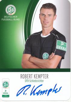 Robert Kempter  DFB Schiedsrichter  Fußball Autogrammkarte original signiert 