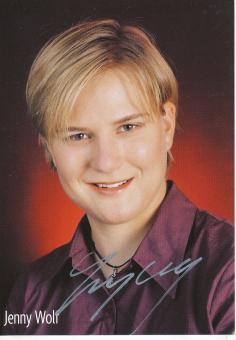Jenny Wolf  Eisschnellauf Autogrammkarte original signiert 