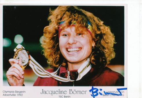 Jacqueline Börner  Eisschnellauf Autogramm Foto original signiert 