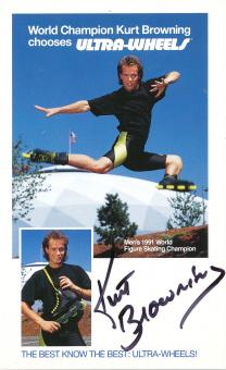 Kurt Browning  Kanada   Eiskunstlauf Autogrammkarte original signiert 