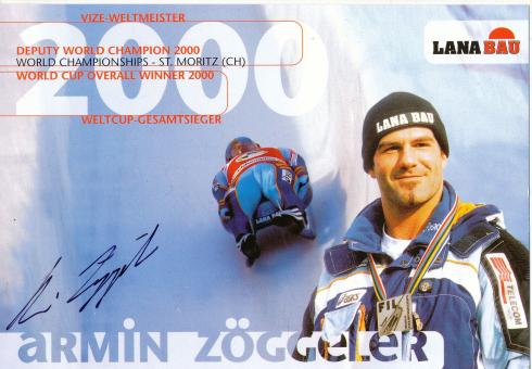 Armin Zöggeler  Rodeln  Autogrammkarte original signiert 