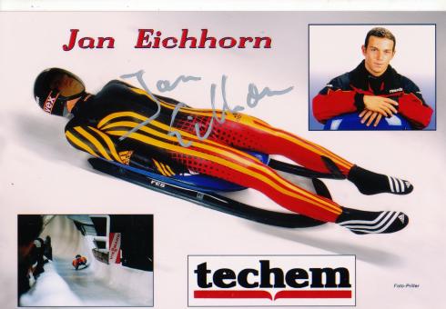 Jan Eichhorn  Rodeln  Autogramm Foto original signiert 
