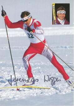 Jeremias Wigger  Ski Langlauf  Autogrammkarte original signiert 