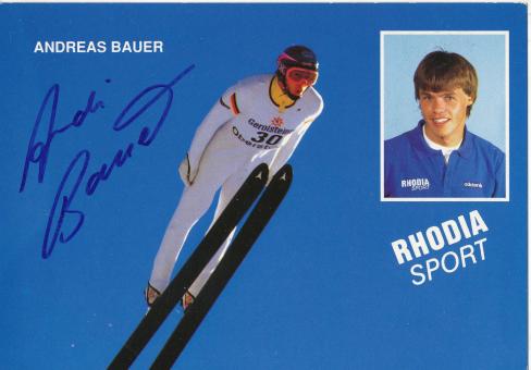 Andreas Bauer  Skispringen  Autogrammkarte original signiert 
