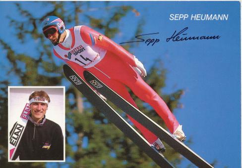 Sepp Heumann  Skispringen  Autogrammkarte original signiert 