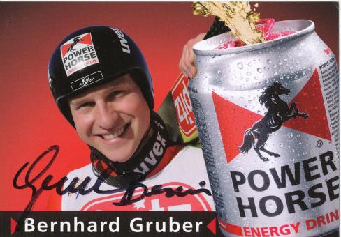Bernhard Gruber  Skispringen  Autogrammkarte original signiert 