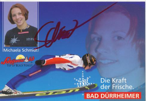Michaela Schmidt  Skispringen  Autogrammkarte original signiert 