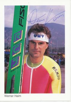 Werner Haim  Skispringen  Autogrammkarte original signiert 
