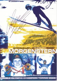 Thomas Morgenstern  Skispringen  Autogrammkarte original signiert 