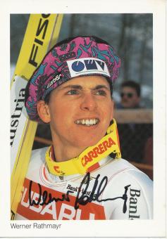 Werner Rathmayr  Skispringen  Autogrammkarte original signiert 