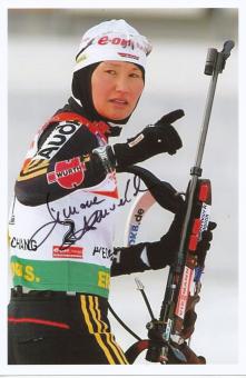 Simone Hauswald  Biathlon  Autogramm Foto original signiert 