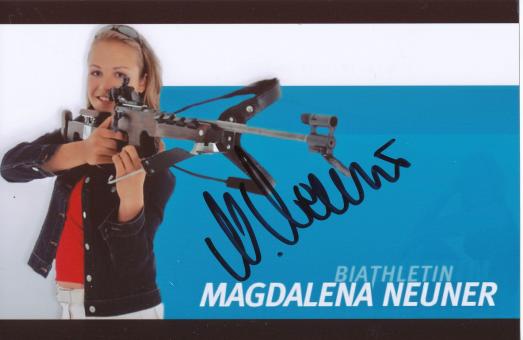 Magdalena Neuner  Biathlon  Autogramm Foto original signiert 