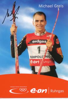 Michael Greis  Biathlon  Autogrammkarte original signiert 