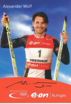 Alexander Wolf  Biathlon  Autogrammkarte original signiert 