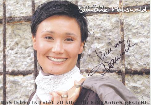 Simone Hauswald  Biathlon  Autogrammkarte original signiert 