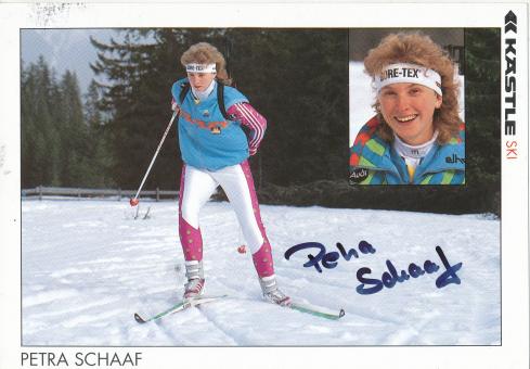 Petra Schaaf  Biathlon  Autogrammkarte original signiert 