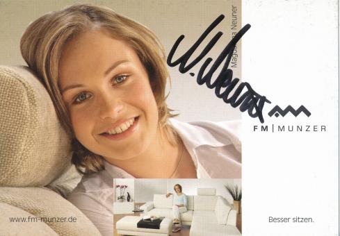 Magdalena Neuner  Biathlon  Autogrammkarte original signiert 