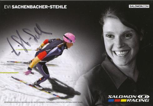 Evi Sachenbacher Stehle  Biathlon  Autogrammkarte original signiert 