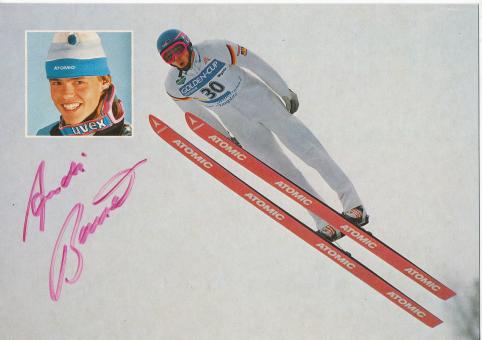 Andreas Bauer  Nordische Kombination Ski Autogrammkarte original signiert 