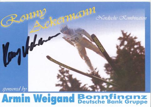Ronny Ackermann  Nordische Kombination Ski Autogrammkarte original signiert 