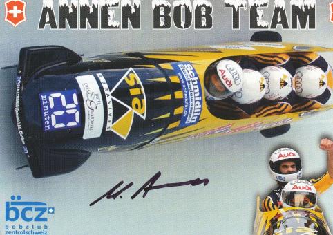 Martin Annen  Schweiz  Bob Sport Autogrammkarte original signiert 