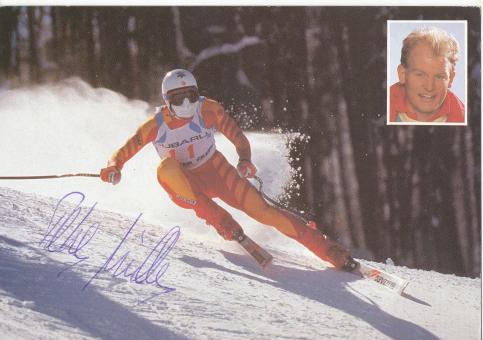 Peter Müller  CH   Ski Alpin Autogrammkarte original signiert 