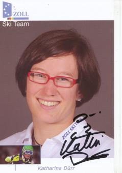 Katharina Dürr  Ski Alpin Autogrammkarte original signiert 