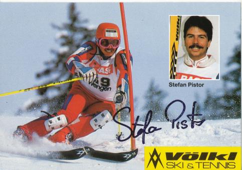 Stefan Pistor   Ski Alpin Autogrammkarte original signiert 