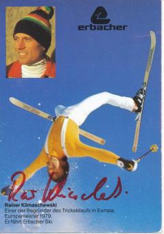 Rainer Klimaschewski  Ski Freestyle Alpin Autogrammkarte original signiert 