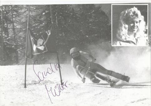 Sandra Schmid  Ski Freestyle Alpin Autogrammkarte original signiert 
