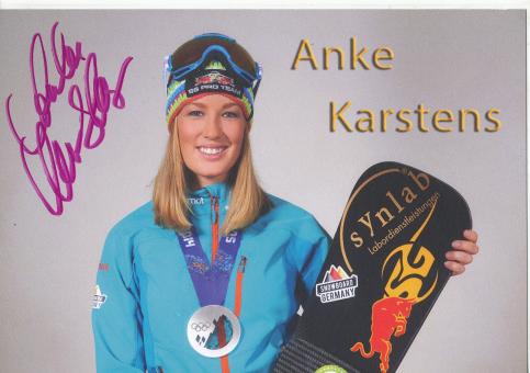 Anke Karstens  Ski Snowboard  Autogrammkarte original signiert 