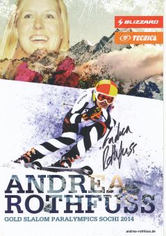Andrea Rothfuss  Freestyle  Ski Alpin Autogrammkarte original signiert 