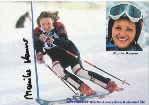 Monika Kaserer  Ski Alpin Autogrammkarte original signiert 