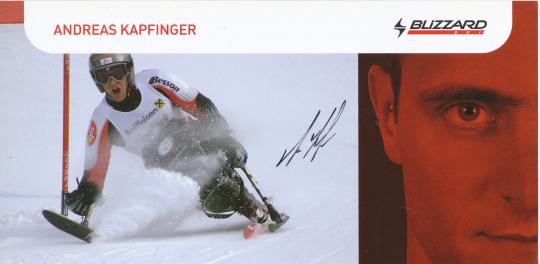 Andreas Kapfinger  Ski Freestyle Autogrammkarte original signiert 