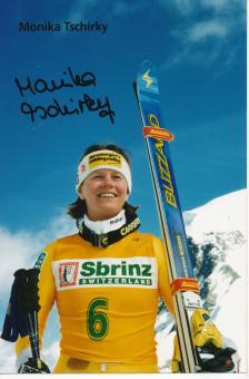 Monika Tschirky  Ski Alpin Autogramm Foto original signiert 