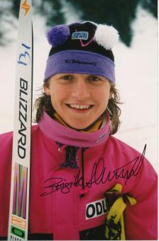 Brigitte Albrecht   Ski Alpin Autogramm Foto original signiert 