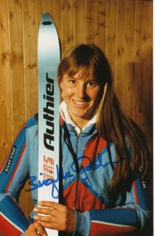 Brigitte Gadient   Ski Alpin Autogramm Foto original signiert 