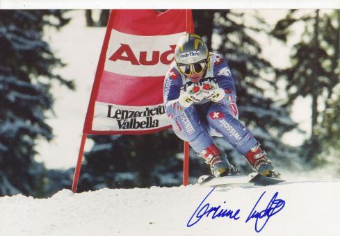 Corinne Imlig  Ski Alpin Autogramm Foto original signiert 