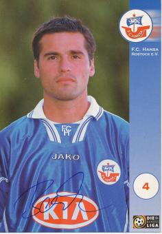 Sven Benken  FC Hansa Rostock 2000/2001 Fußball Autogrammkarte original signiert 